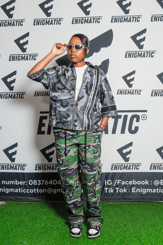 Enigma Miltant Kulture Shirt + Cargo Pants.