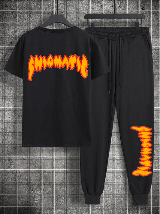 Enigmatic "Fire" T Shirt & Track pant